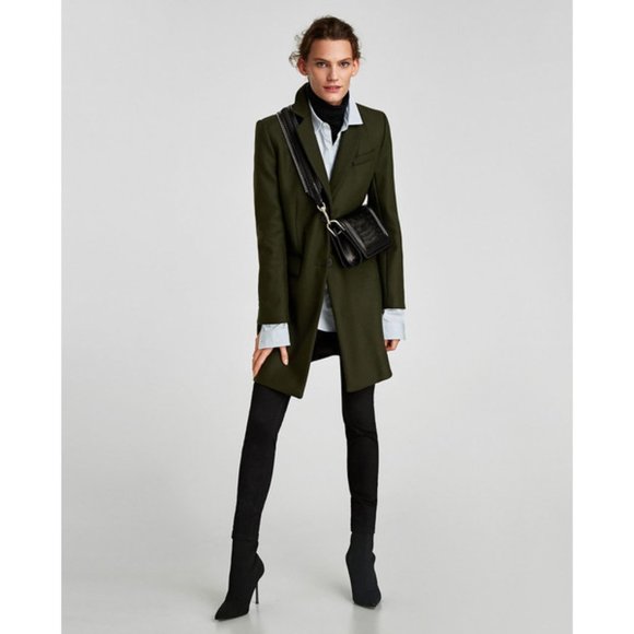 ZARA LONG MASCULINE COAT - Picture 3 of 11